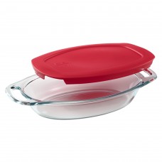 Pyrex Easy Grab 1.3 Qt Oval Dish with Cover REX1229